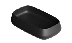 ALICE Донный клапан незапираемый, черный матовый мини 3 4