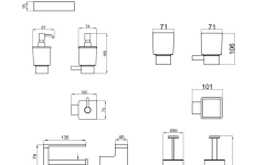 NOKEN KIT URBAN C Комплект аксессуаров, хром мини 3 2