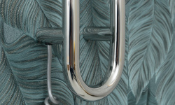 СУНЕРЖА Локон Полотенцесушитель (электрика), 1600х125 мм, правый, Матовое золото мини 3 2