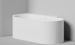 Salini PERLA CL Ванна пристенная угловая 1800х900x605 мм, S-Stone- RAL матовый мини 3 4