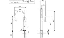 VB ANTHEUS Комплект тумба с раковиной и зеркалом, Nero Marquina/ Альпийский белый/хром мини 3 7