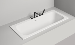 Salini ORLANDA AXIS KIT 180 Ванна встраиваемая 1804х800х600 мм, S-Sense, белый глянцевый мини 3 5