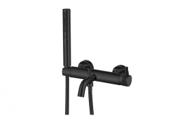 ALLEN BRAU PRIORITY 3.1 Cмеситель для ванны, излив, ручной душ, черный матовый (323724)