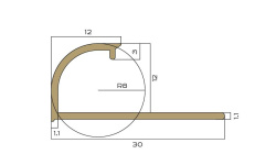 NEEXYDECOR профиль латунь брашированная  12х2700 (PVL18) мини 3 6