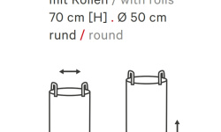 DW BASKET SPA Корзина без крышки на колесиках, H70x50x50 см, Ротанг светлый мини 3 2