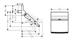 HANSGROHE RAINDANCE Rainfall 150 Верхний душ, DN15, G ½, 18 л/мин, хром мини 3 3