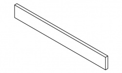 GD Планка держатель для аксессуаров, 90x12x5 см, Lacado mate мини 1