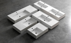 NOKEN ESSENCE C Раковина подвесная с чашей слева, 80 см, с переливом, белый мини 3 5