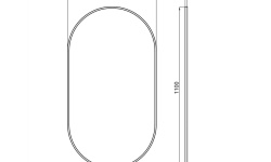 NOKEN LIEM Зеркало в раме, H110x60 см, орех мини 3 2