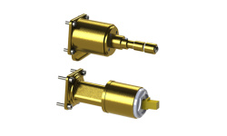 NOKEN PACK EYE Душевой комплект со смесителем, потолочной лейкой с хромотерапией, браш. медь мини 3 3