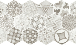 EQUIPE HEXATILE CEMENT GARDEN GREY 17.5х20  EQ-10D мини 1