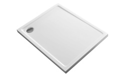 KRION ARQUITECT Поддон акриловый ДЕМО 120х75х5h см с надписями, белый мини 1