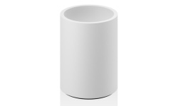 DW STONE BER Стакан для зубных щеток настольный, 10x8x8 см, Белый мини 1