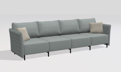 GAMADECOR STRIPES S2 4 Диван на ножках в комплекте 345x105 см, Спецзаказ! мини 1