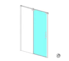 душевые ограждения RADAWAY Espera DWJ Doors 595 L Створка двери, хром/прозрачное