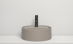 Salini ARMONIA TOP 02 Раковина накладная 450х450х160 мм, БЕЗ отв. под смес., S-Stone-RAL матовый мини 3 4