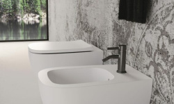 ALICE WUNDER Комплект: Унитаз подвесной aliflush, 53x31 см, с сиденьем SC, крепежом, белый глянцевый мини 3 9