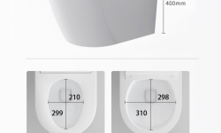 NEMO Унитаз подвесной электронный с функцией биде c крышкой, 600х380х400 мм, белый мини 3 21