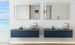 NOKEN LOUNGE Высокий смеситель для раковины каскадный, без ДК, 8 л/мин, медь мини 3 3