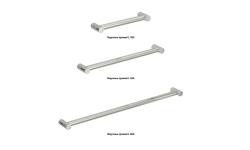 СУНЕРЖА Поручень прямой Ø28 мм/L 800, Белый мини 3 3