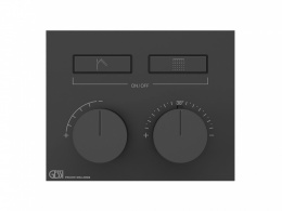 GS HI-FI COMPACT Внешняя часть термостата 2 режима, с кнопками вкл/выкл, Black XL
