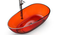 KNIEF EGG Shape Ванна отдельностоящая 170x85x54 см, 70 Jaspis/хром мини 1