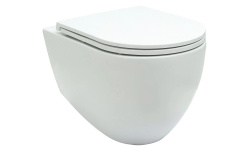 ALLEN BRAU REALITY Унитаз подвесной, rimless, без сиденья, 530x365 мм, белый мини 1