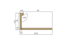 NEEXYDECOR профиль латунь полированная  10х2700 (PVL02) мини 3 5