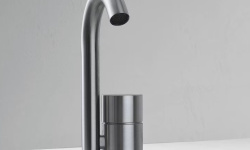FANTINI AA/27 Смеситель для раковины на 1 отверстие, БЕЗ ДК, Матовая натуральная сталь мини 3 3