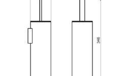 NOKEN URBAN C Держатель ерша для унитаза напольный, черный мини 3 2