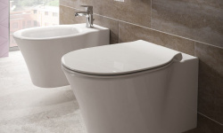 IS CONNECT AIR AquaBlade Унитаз подвесной, глубокий смыв, белый мини 3 6
