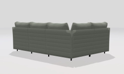 GAMADECOR STRIPES S2 R COMPOSICIÓN 1 Диван на ножках угловой правый 279x199 см, Спецзаказ! мини 3 4