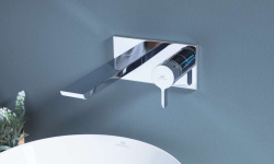 NOKEN OXO Однорычажный смеситель для раковины из стены, черный матовый мини 3 3