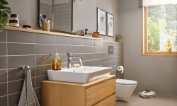HANSGROHE Rebris E Смеситель для раковины 110, с ДК, 5 л/мин, хром мини 3 5