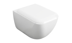 CIELO SHUI COMFORT Унитаз подвесной rimless в комплеке с креплениями 37,5x55x37,5 h, Gloss White мини 1