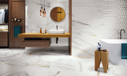 COLORKER CALACATTA IRIS GOLD WHITE 31.6х100 M-77 мини 3 2