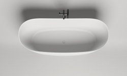 Salini NOEMI 185 Ванна свободностоящая 1850×800×715 мм, ДК "Up&Down", S-Stone, матовый, белый мини 3 7
