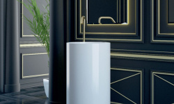 Salini ARMONIA 01 Раковина напольная 450х450хH850/900 мм, S-Sense - белый глянцевый мини 3 3