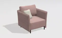 GAMADECOR STRIPES S2 1 Кресло на ножках в комплекте 108x105 см, Спецзаказ!