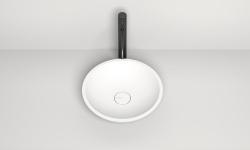 Salini CALLISTA 05 Раковина накладная 370х370х85 мм, без перелива, БЕЗ ДК, S-Sense-белый глянцевый мини 3 4