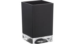 LAUFEN KARTELL Стакан на столешницу, 70х70х120 мм, Насыщенный черный мини 1