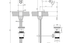 GESSI ORIGINI Смеситель для биде, с ДК, Copper Brushed PVD мини 3 2