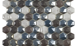 VIDREPUR ELITE SAPELLY MIX HEX (3.5х3.5) 31.7х30.7 мини 1