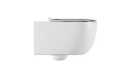 ALICE UNICA Унитаз подвесной, форма-круг, белый глянцевый мини 3 4