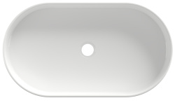 AQUEDUTO ESPIRAL Раковина накладная, 600х390хH120 мм, белый глянцевый мини 3 2