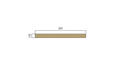 NEEXYDECOR профиль латунь брашированная  20x2700 (PVL89) мини 3 9