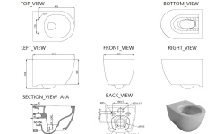 ALLEN BRAU PRIORITY 3 Унитаз подвесной, смыв Tornado, 515x365 мм, белый глянец мини 3 6