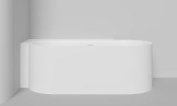 Salini PERLA CL Ванна пристенная угловая 1800х900x605 мм, S-Stone- белый матовый мини 3 5