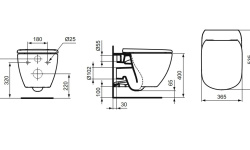 IS TESI AquaBlade Унитаз подвесной, белый мини 3 4