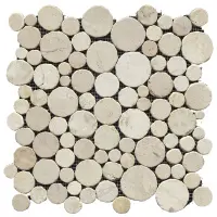 мозаика L'Antic Colonial LANTIC PARADISE ROUND STONE BLANCO 31.5x31.5 G-110
